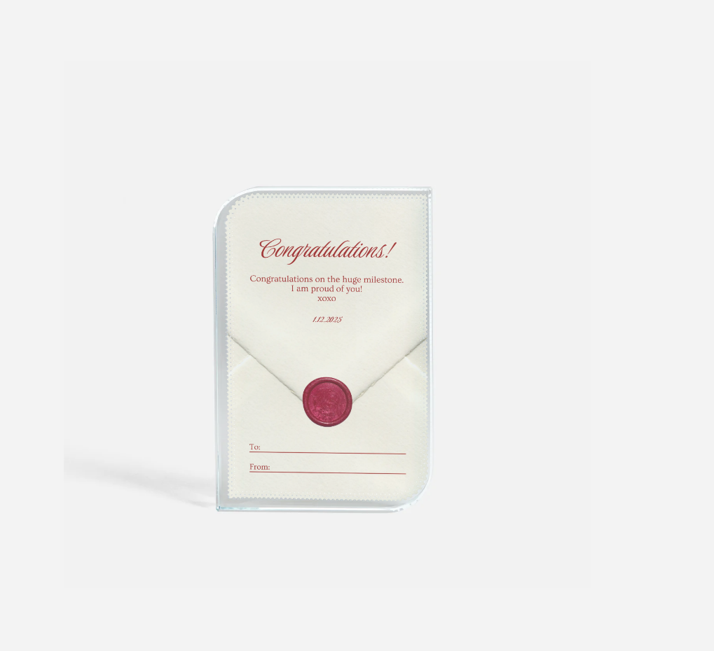 Glass Photoblock - Message (Full Size)