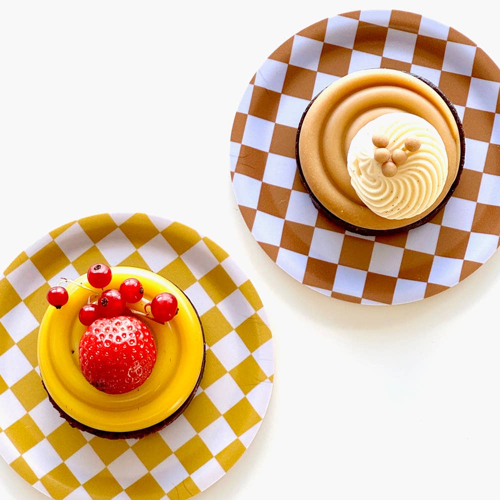 CHECKER Coasters - Warm Mix (Set of 4)