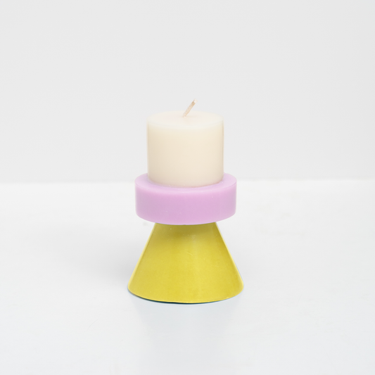 Stack Candle - Mini (WHITE/LILAC/YELLOW)