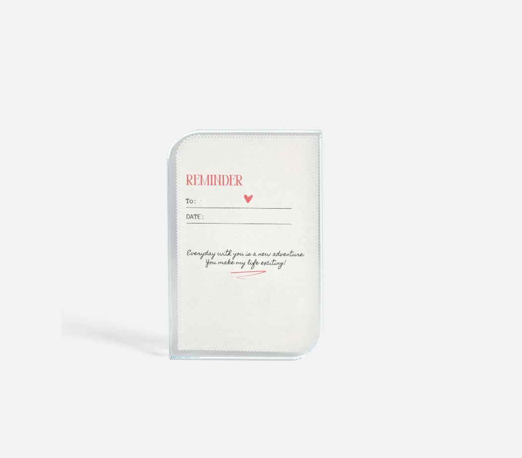 Glass Photoblock - A Reminder (Full Size)