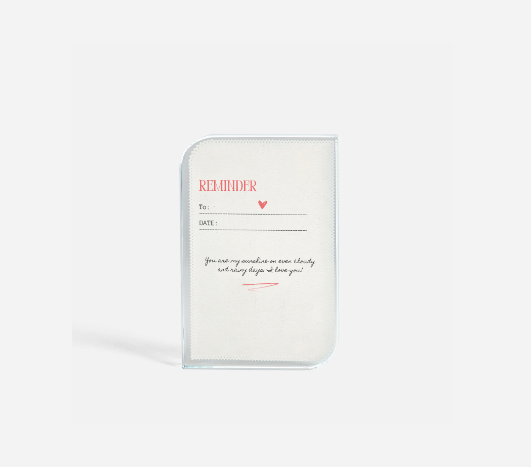 Glass Photoblock - A Reminder (Full Size)