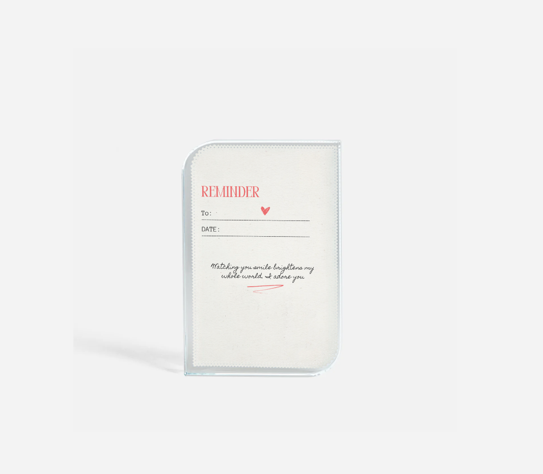 Glass Photoblock - A Reminder (Full Size)