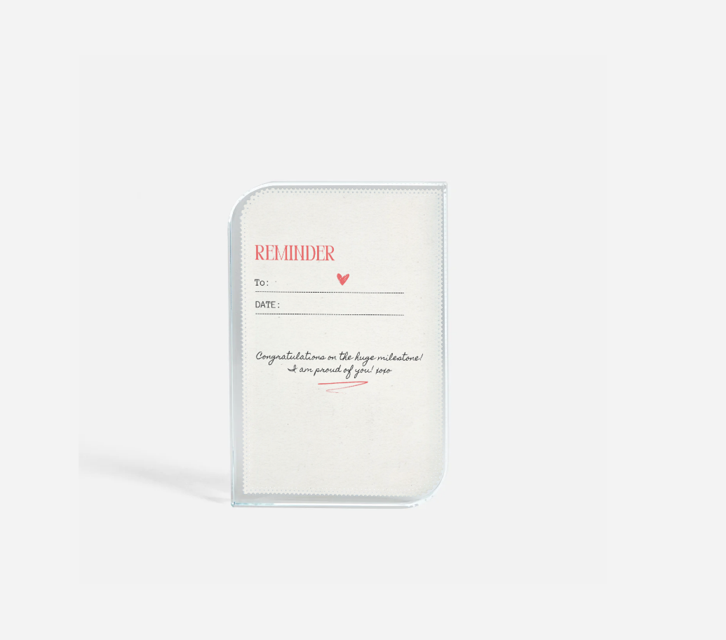 Glass Photoblock - A Reminder (Full Size)