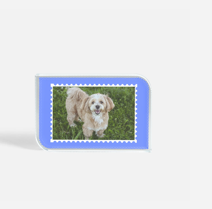 Glass Photoblock - Stamp (Full Size)