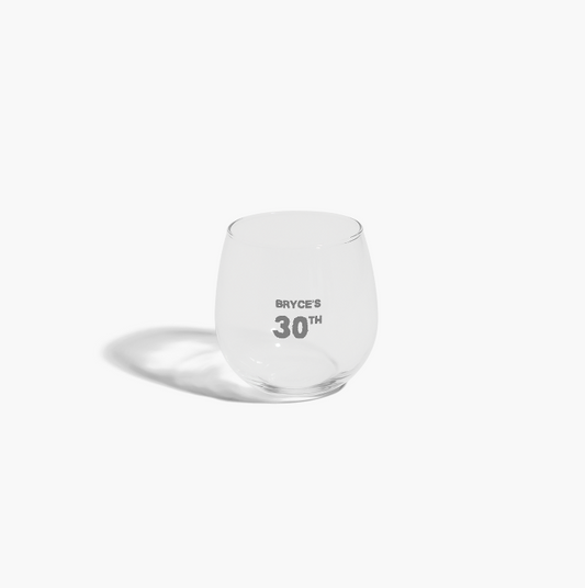 Stemless Glass - Birthday (Laser Engraving)